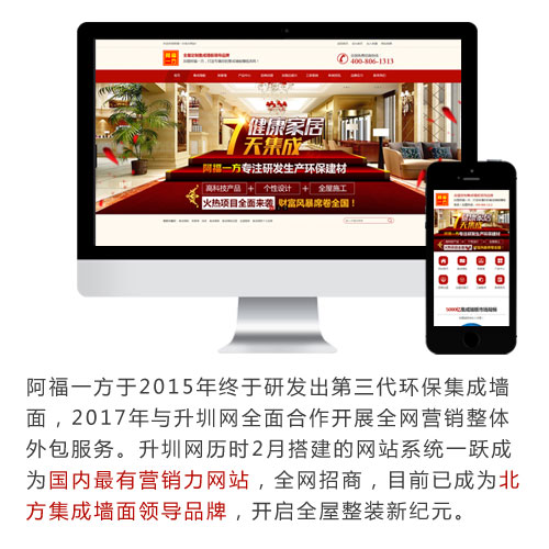兩月策劃,一躍成為國內最有營銷力墻板招商網站